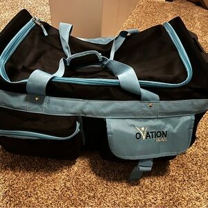 Ovation Gear Kids Black and Light Blue Duffel Bag
